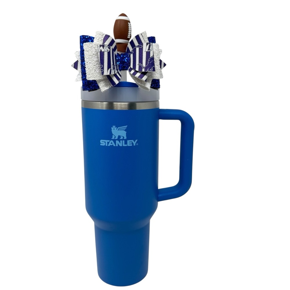 Stanley DETROIT LIONS Quencher H2.0 FlowState Tumbler 40oz AZURE NWT - Picture 1 of 6